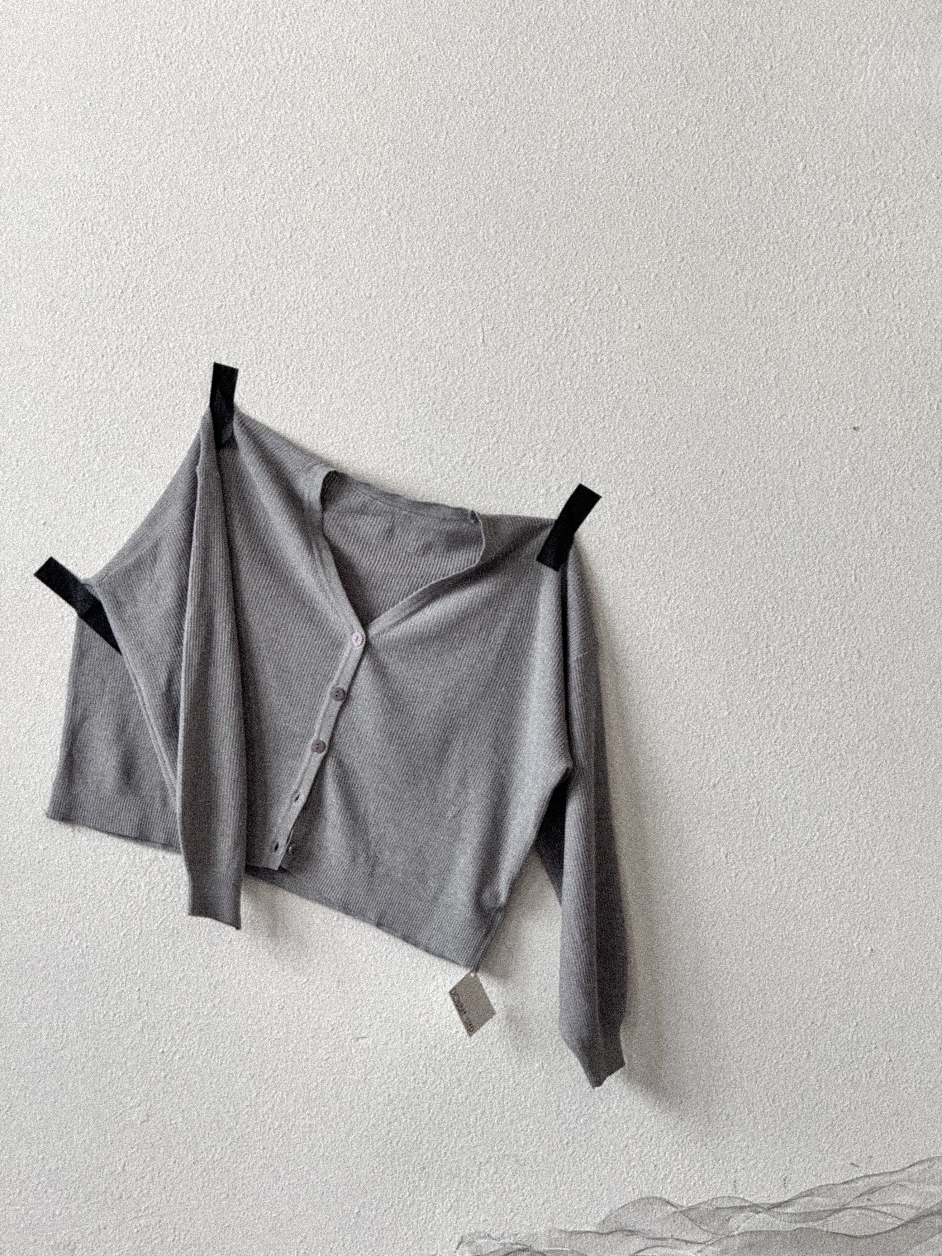 Loose clean 低調閃針織外套- JK51589