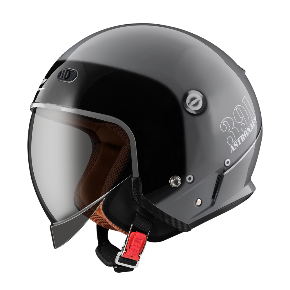 ZEUS ZS-391 A28 水泥灰/銀 彩繪 四分之三 半罩式  大鏡片 復古帽