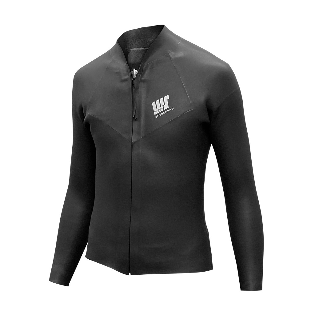 3.5mm 中性 YAMAMOTO 光皮防寒夾克膠衣 - 黑