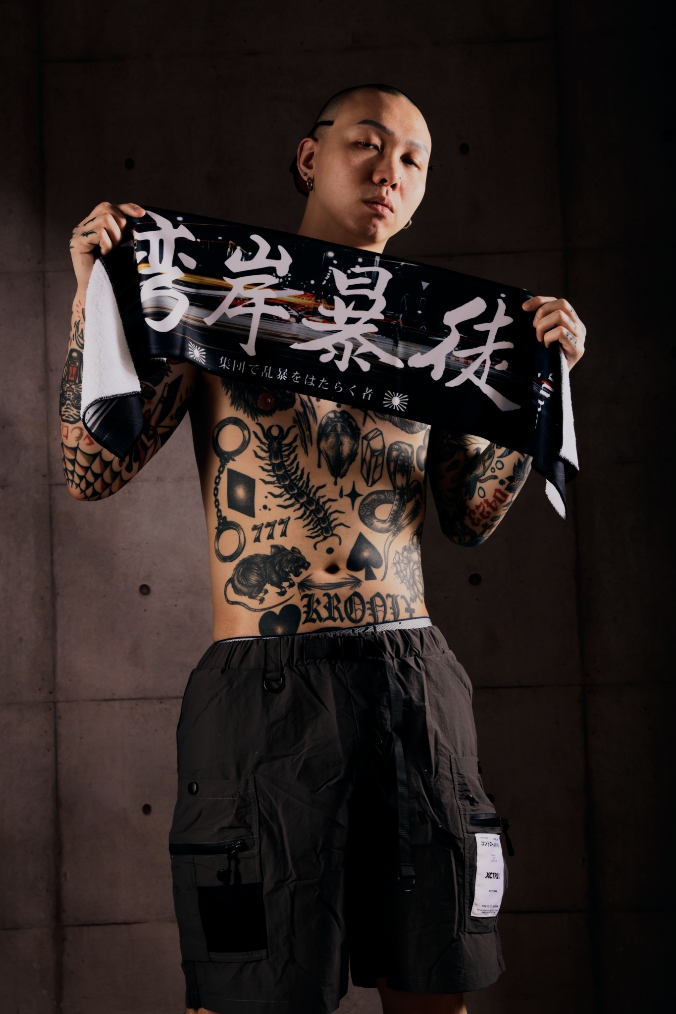 XCTRL 日式印花毛巾-灣岸暴徒