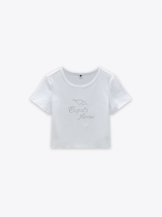 星閃燙鑽短袖上衣