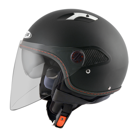 ZEUS ZS-212A 抗刮消光黑 素色 四分之三 半罩式  內墨片