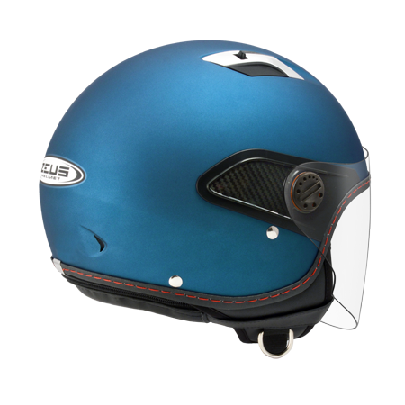 ZEUS ZS-212A 消光寶藍 素色 四分之三 半罩式  內墨片