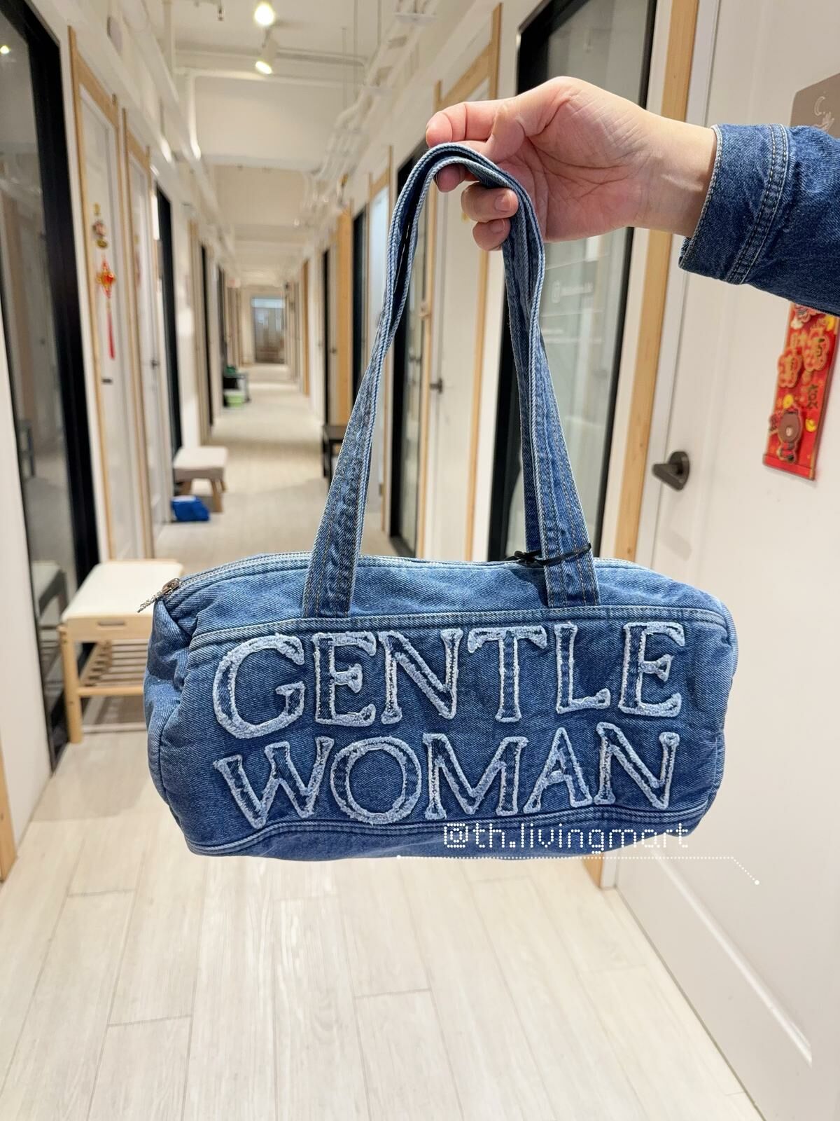 Gentlewoman 牛仔圓桶袋