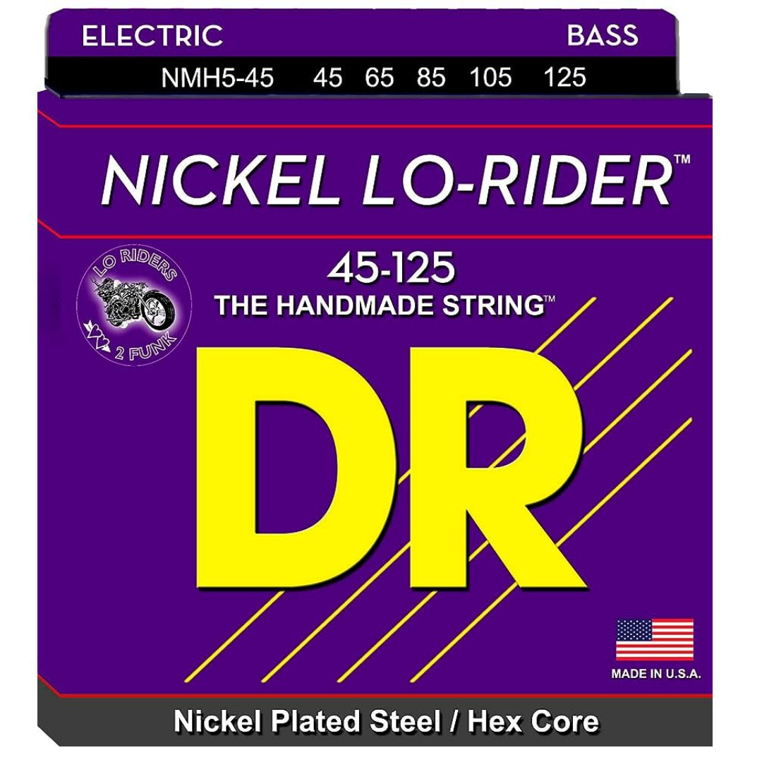 DR DR NICKEL LO-RIDER NMH5-45 鎳纏繞 手工貝斯弦 — 三峽吉他 / Bass