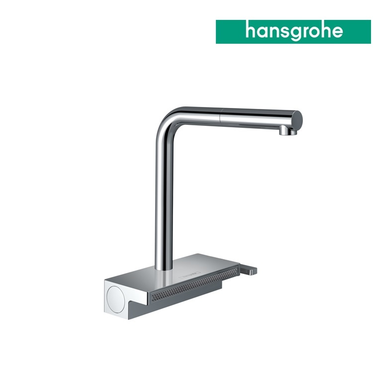 hansgrohe Aquno Select M81 73830, -000 Single lever kitchen mixer with pull-out spray, with sBox