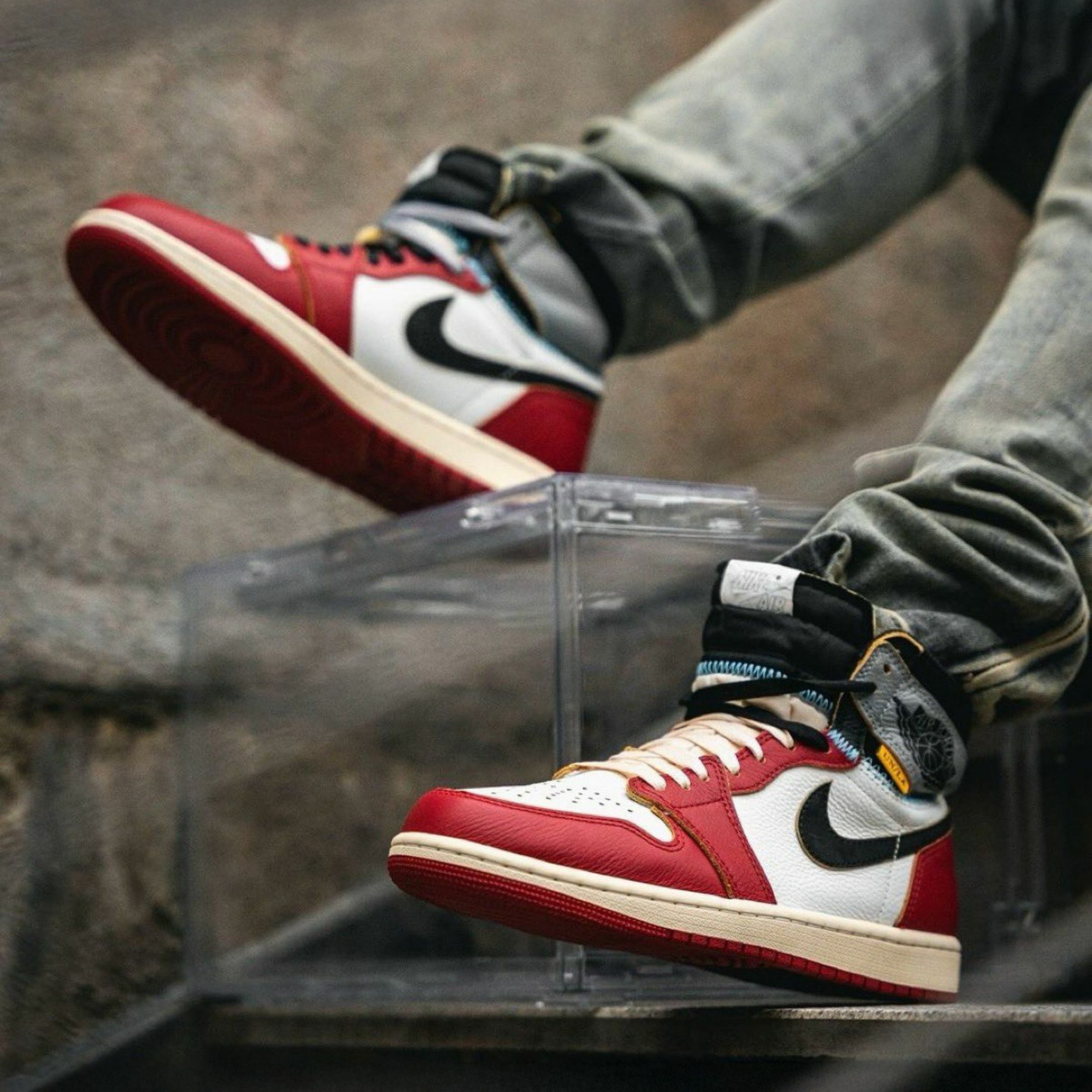 NICEDAY 代購 Union x Nike Air Jordan 1 OG 聯名 芝加哥 黑紅 縫線 影子 HV8563-600