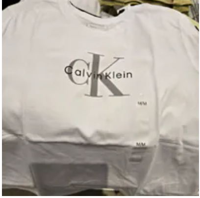 [S] CALVIN KLEIN MONOGRAM LOGO T-SHIRT,WHITE, SP47603456-47B864G111 (SCK696)