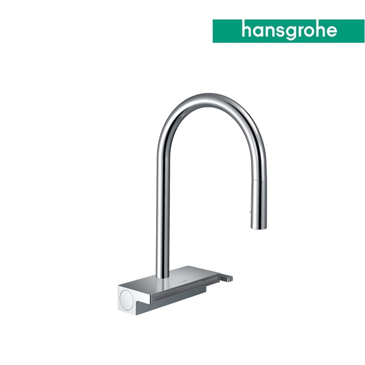 hansgrohe Aquno Select M81 73831, -000 Single lever kitchen mixer with pull-out spray, with sBox