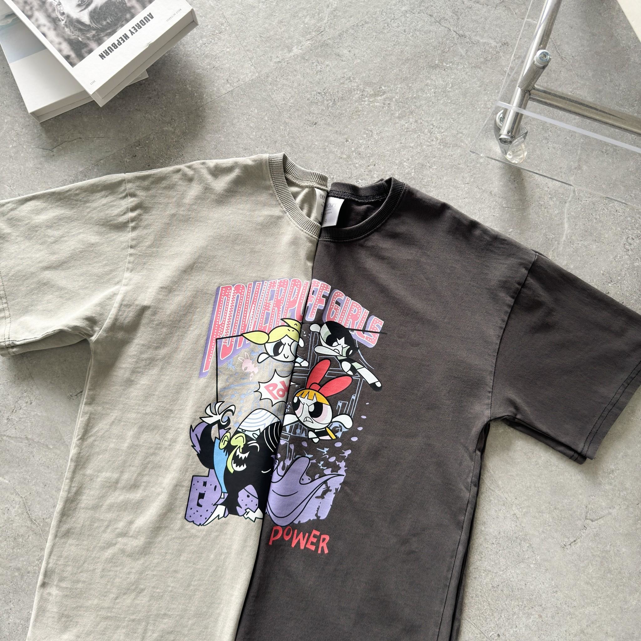 韓國短袖 小女警魔人啾啾短T 80642