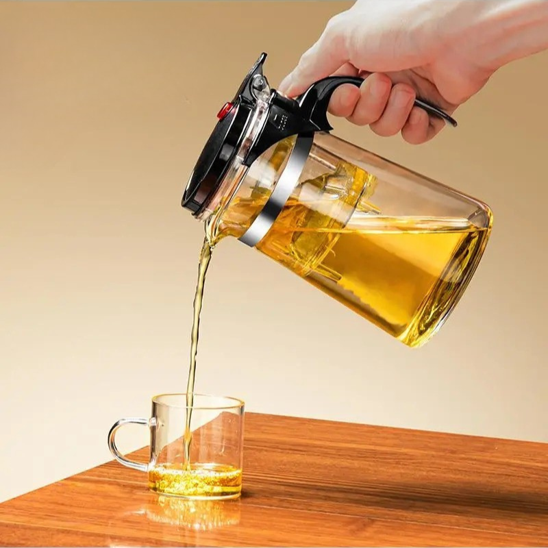 一鍵式過濾玻璃壺