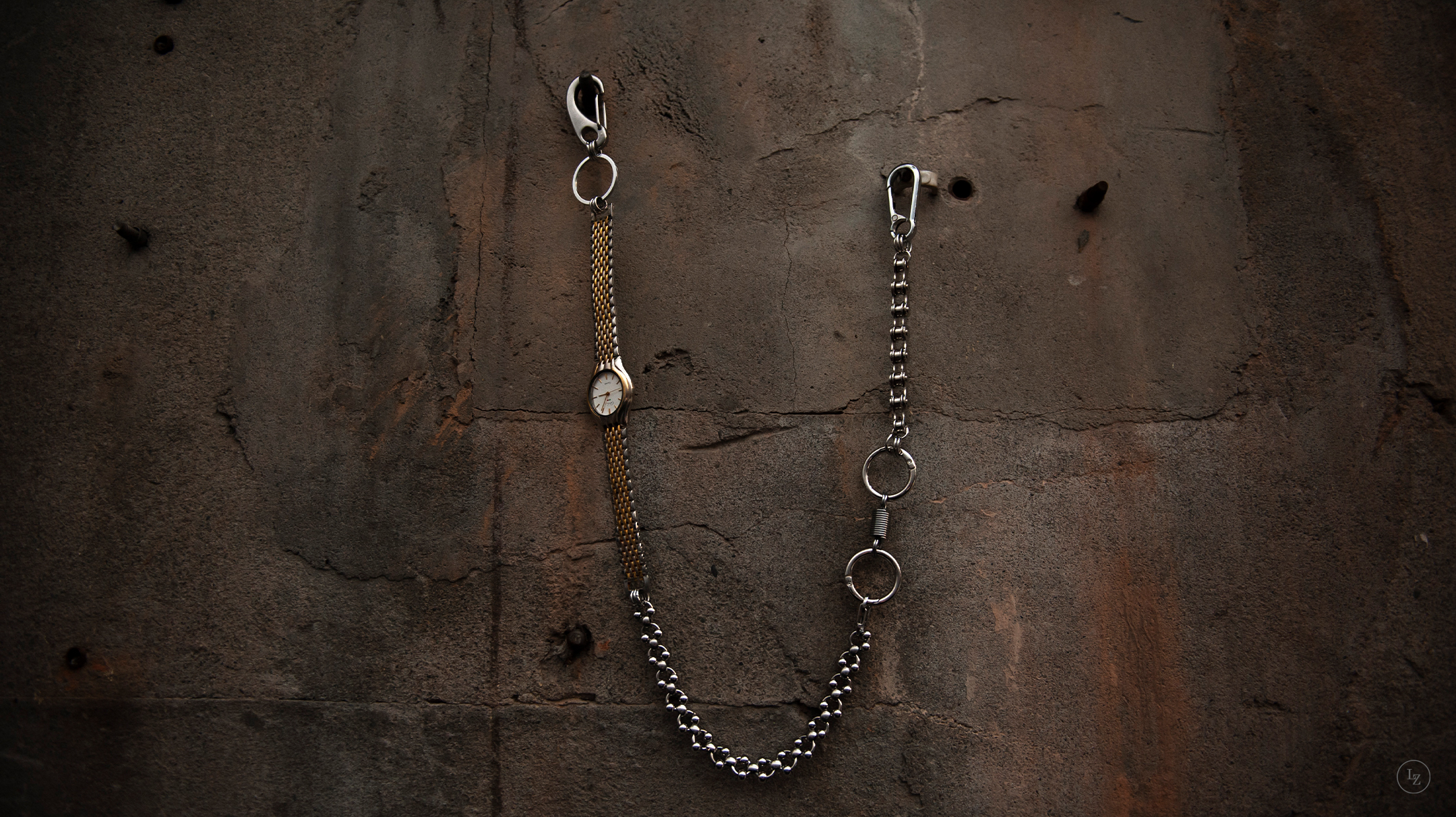 LEE:ZONG 金錶款褲鏈：主體不鏽鋼/鋅合金速鏈/鈦鋼項鏈/鋁合金扣具