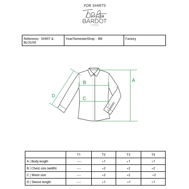 1BD0322-002 BRIGITTE BARDOT PARIS Babeth Bb Chemise Rose/Blanc #122515000 (C-EU-E)