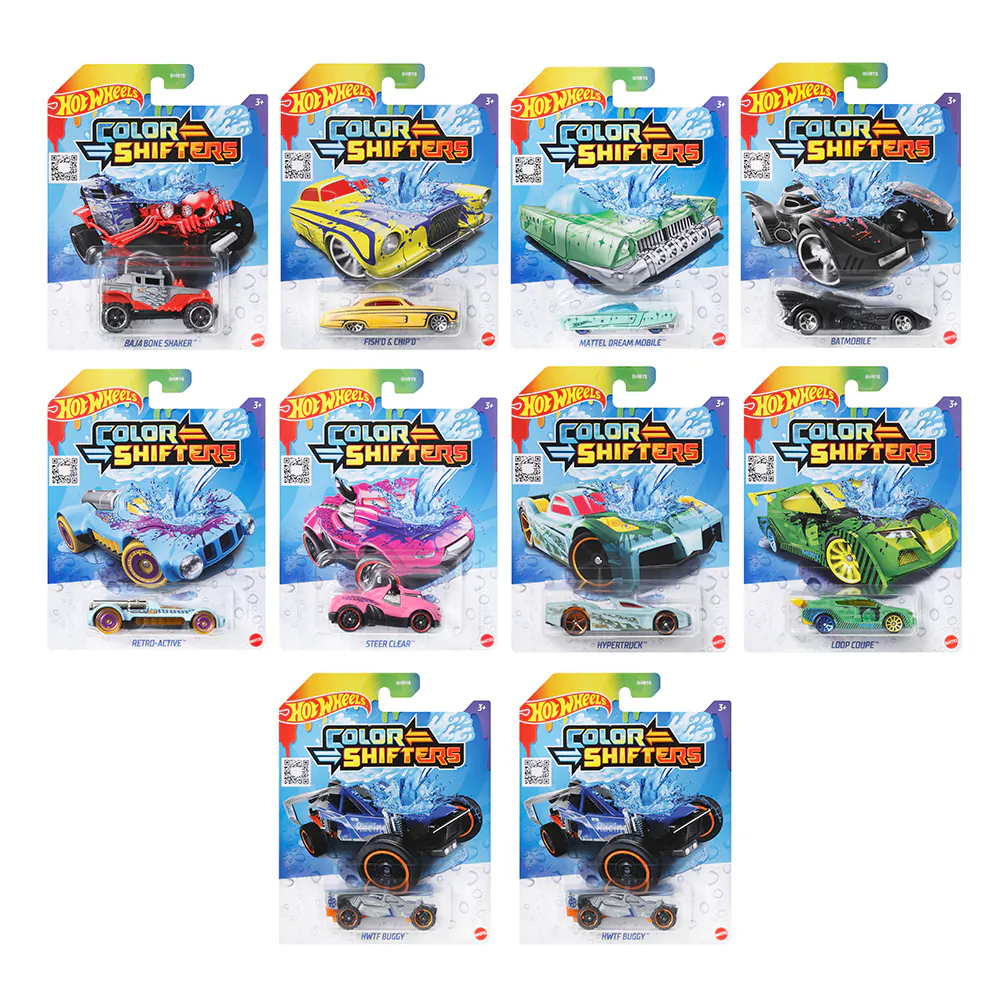 《 MATTEL 》風火輪瞬間變色火辣跑車(隨機出貨)