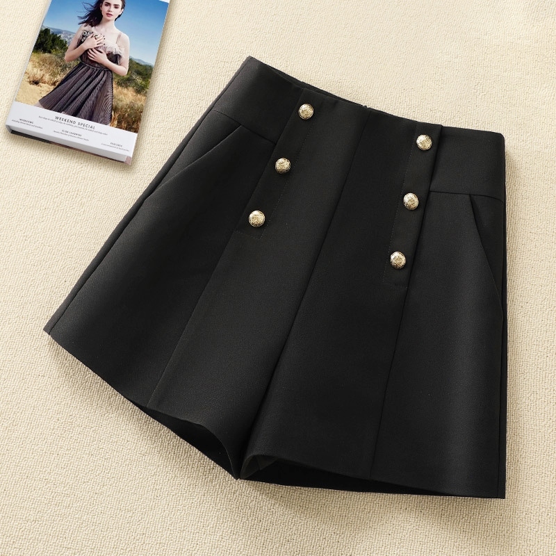 雙排扣西裝短褲 黑色