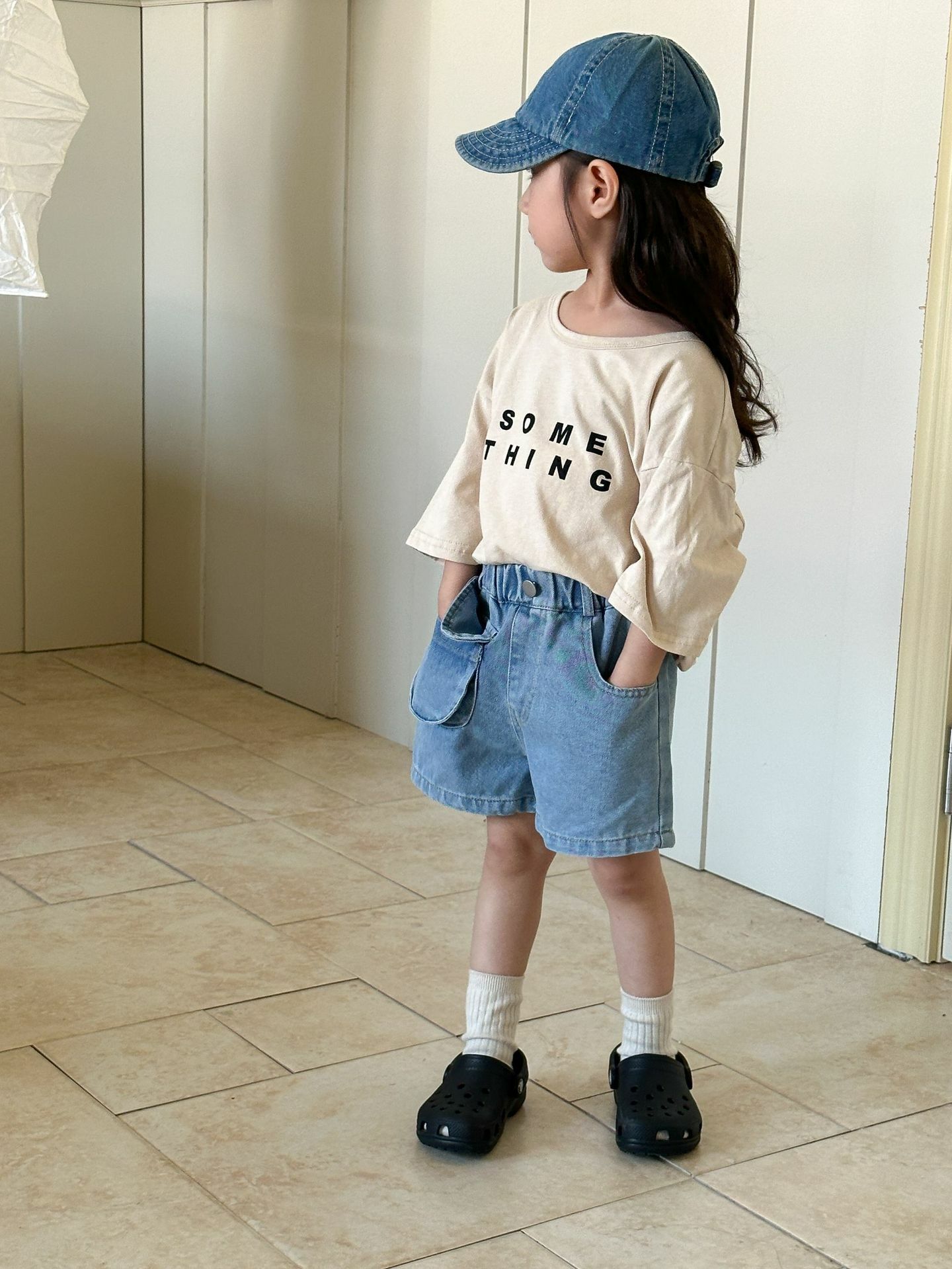 25 夏 大口袋牛仔短褲（兩色）