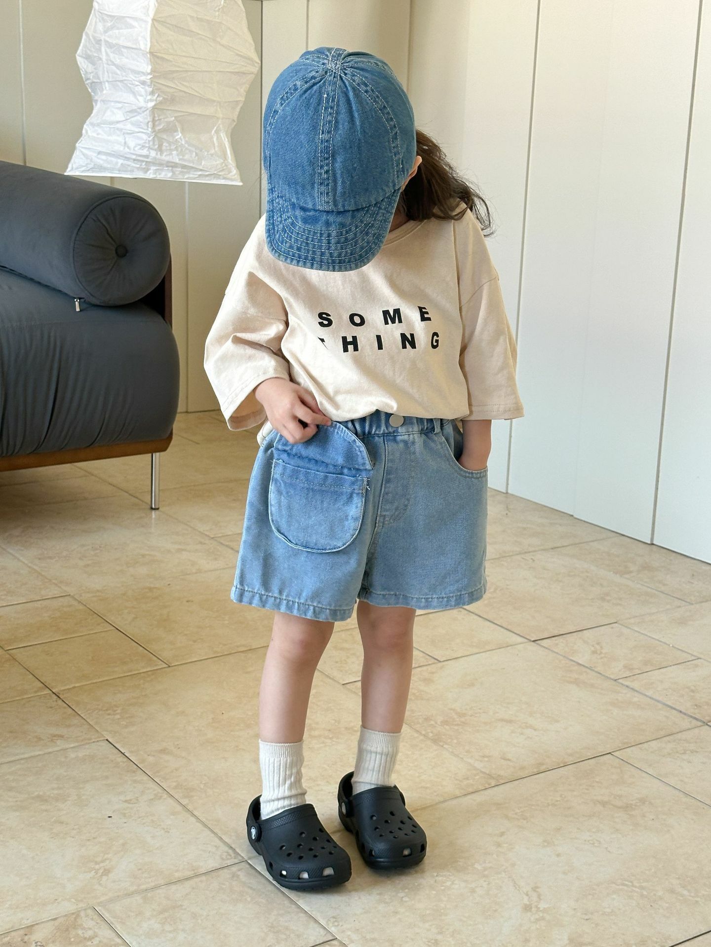 25 夏 大口袋牛仔短褲（兩色）