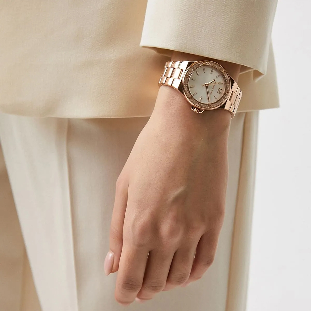 【WANgT】Michael Kors MK7279 玫瑰金 鑽圈 夜光指針 不鏽鋼 石英 女錶 33mm