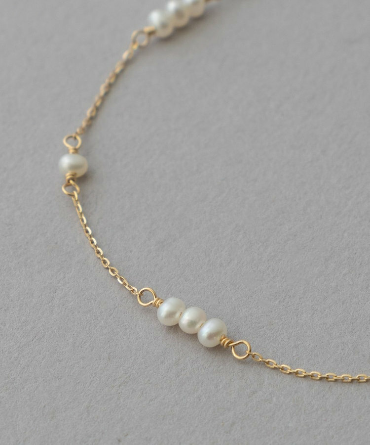 [連線優惠] ete K10YG 小巧珍珠串織手鍊