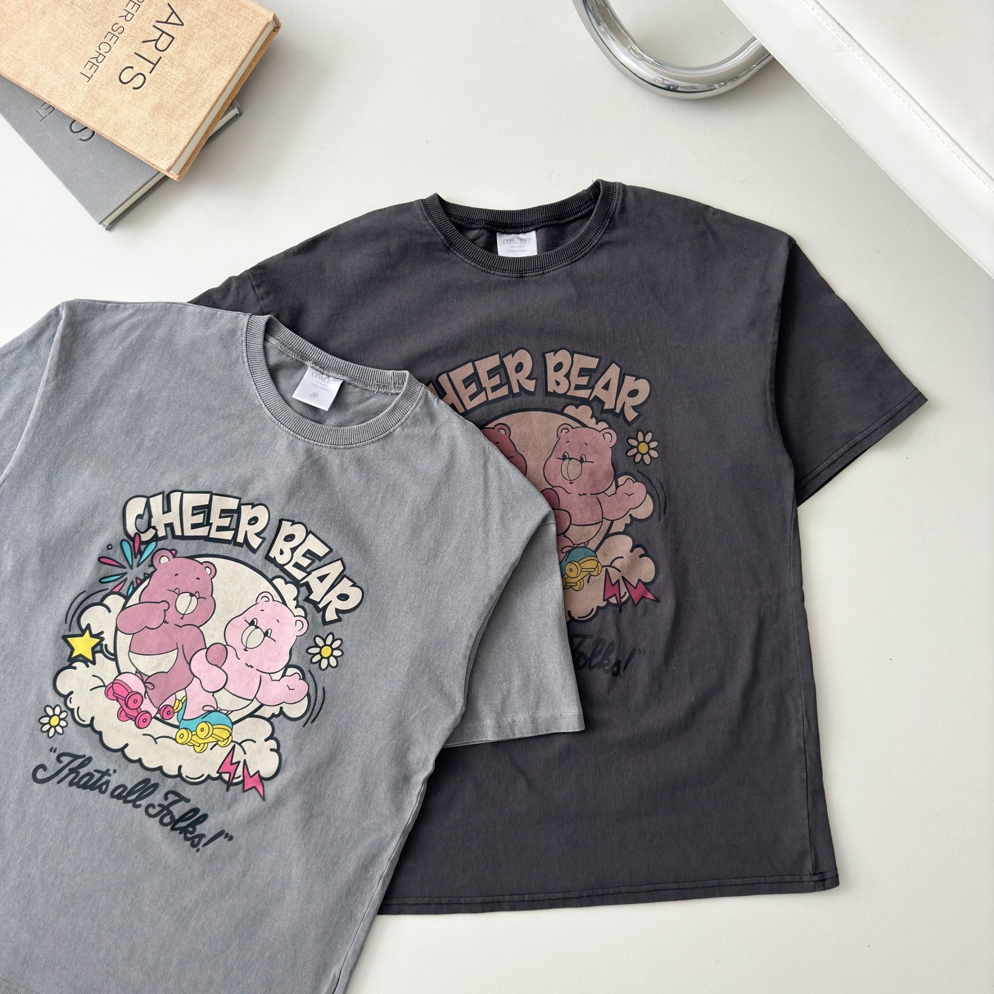 韓國短袖 Cheer Bear 印花短T 80650