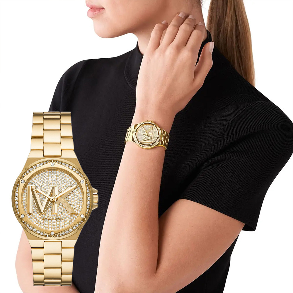 【WANgT】Michael Kors MK7229 璀璨金 晶鑽 夜光指針 不鏽鋼 石英 女錶