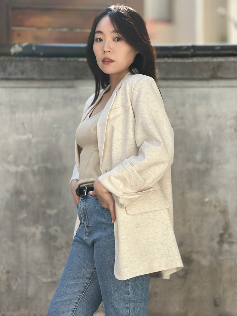 0309冷調中版西裝外套
