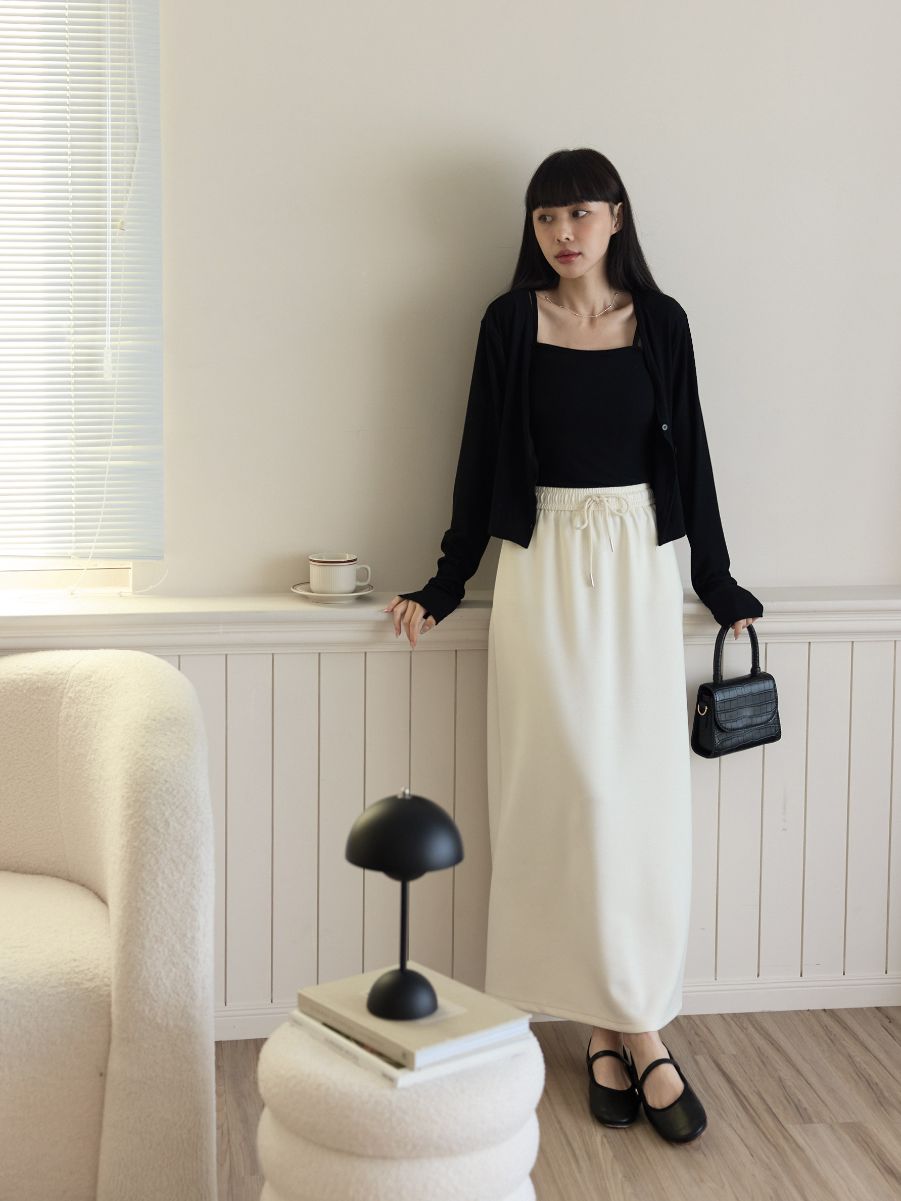 兩件式彈性細肩背心套裝