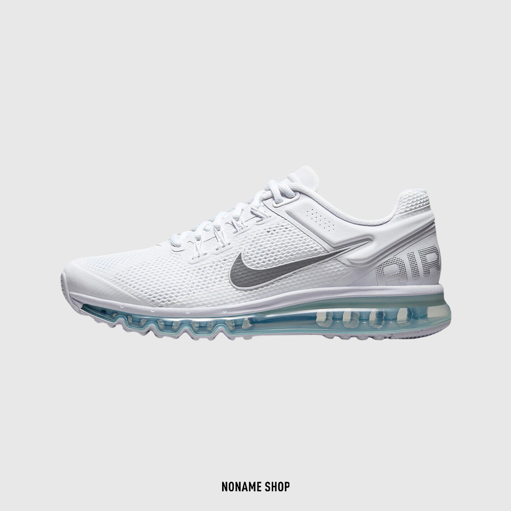 NIKE AIR MAX 2013 復古 全白 氣墊 休閒鞋 慢跑鞋 (男款)