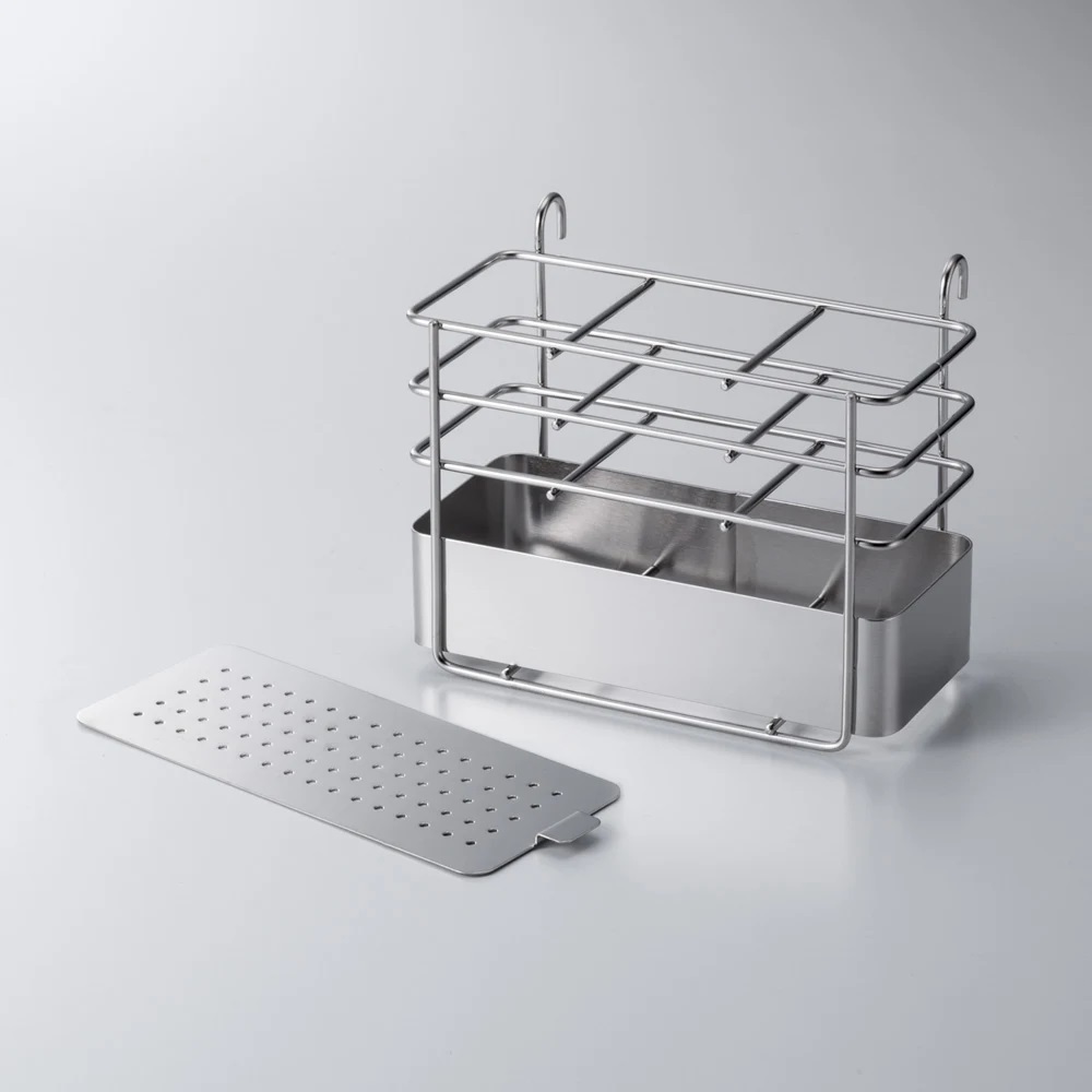 《下村企販》日本製全不鏽鋼水槽橫跨式瀝水架(寬34.5×深54)