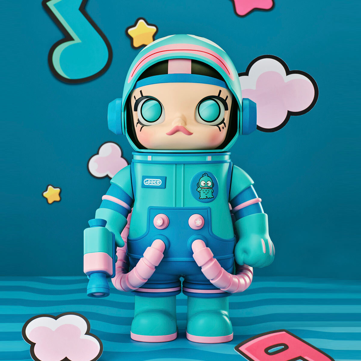 Space MOLLY JOY 系列 SANRIO CHARACTERS 400% HANGYODON 半魚人