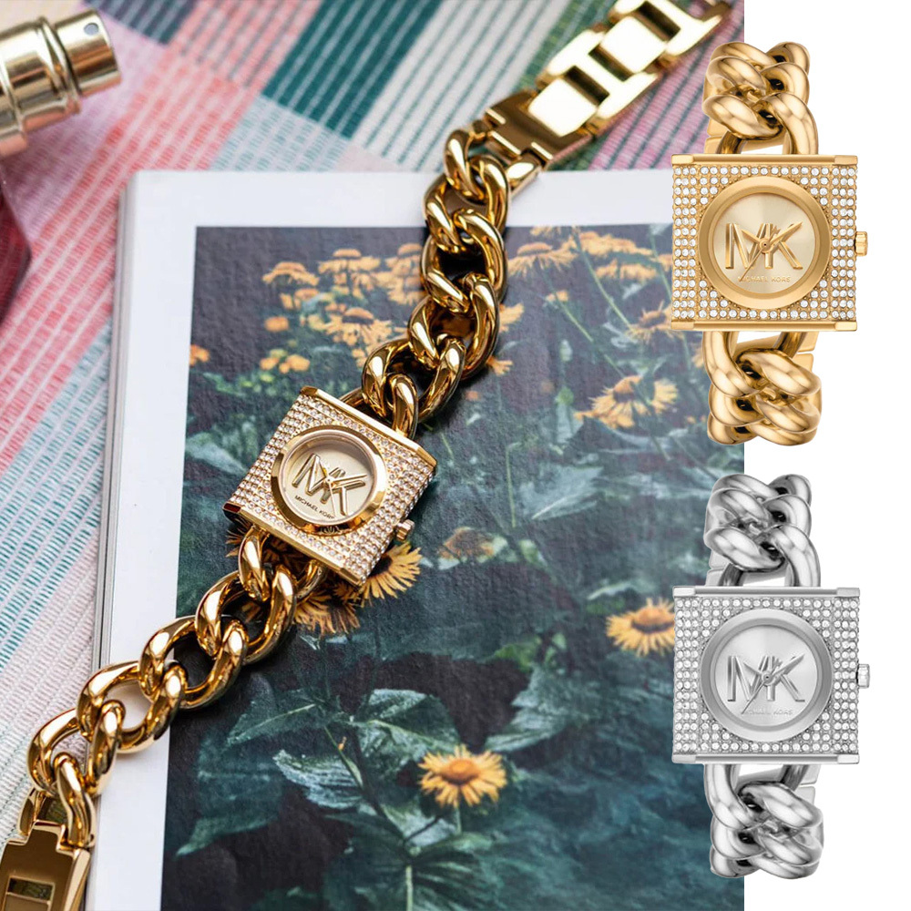 【WANgT】Michael Kors MK4711 MK4718 晶鑽錶殼 鏈條 不鏽鋼 女款 石英 鍊錶