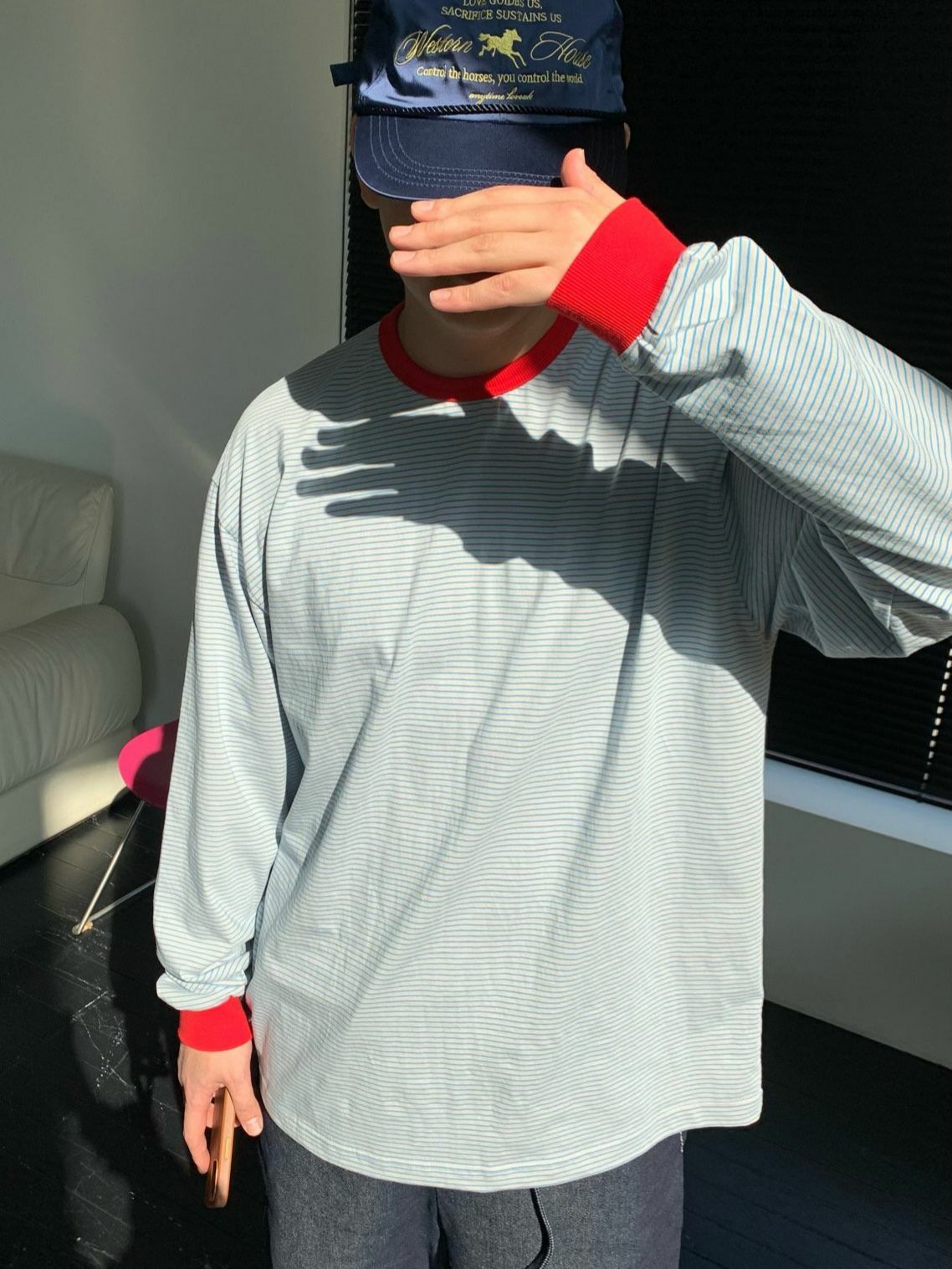 橫間長袖衫 OREO-109T