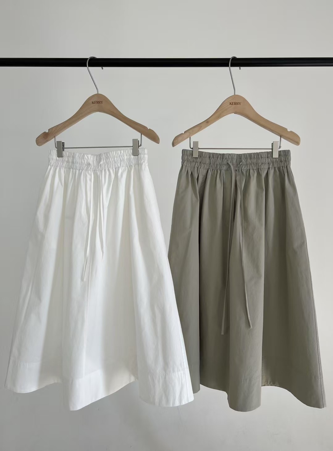 超顯瘦綁帶長裙