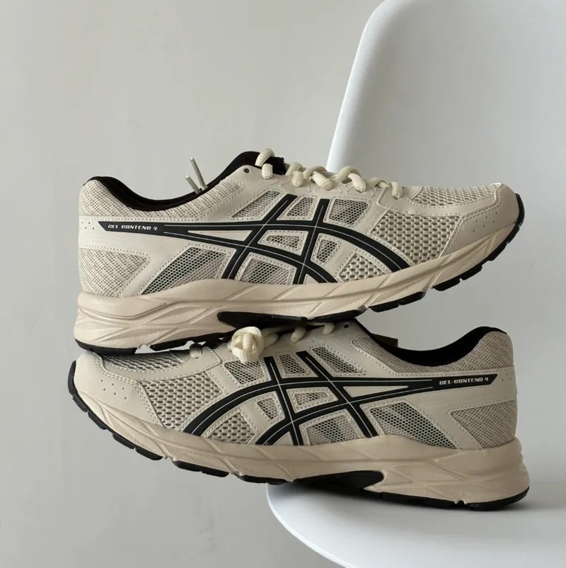 亞瑟士 ASICS GEL-CONTEND 4 米灰黑 全黑 緩震回彈健步運動鞋休閒鞋 T8D4Q-030-020