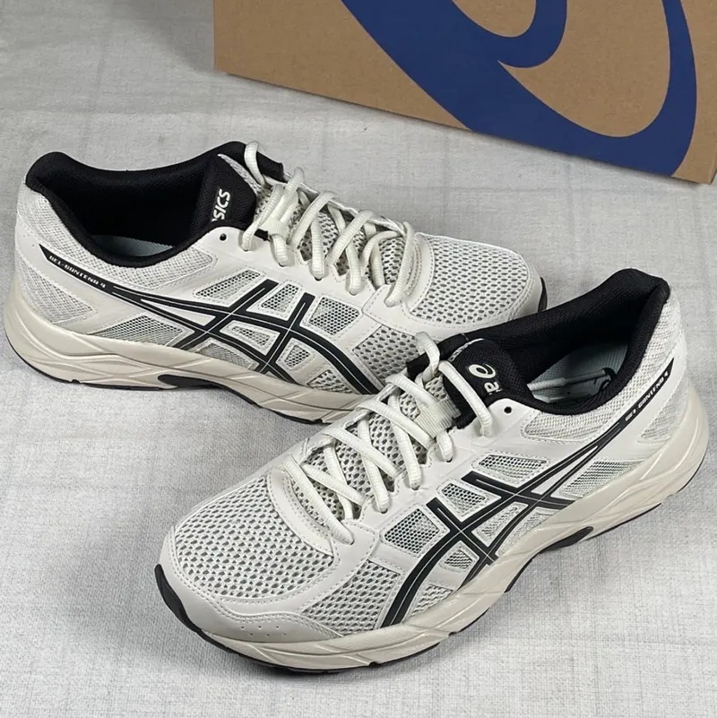 亞瑟士 ASICS GEL-CONTEND 4 米灰黑 全黑 緩震回彈健步運動鞋休閒鞋 T8D4Q-030-020