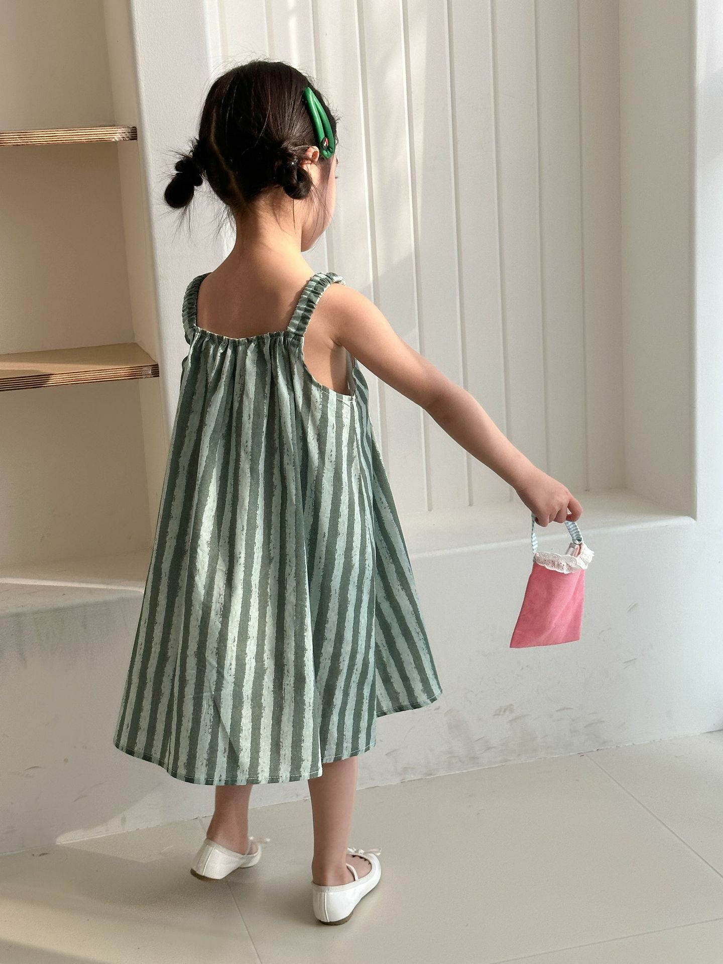 25 夏 童趣西瓜吊帶洋裝