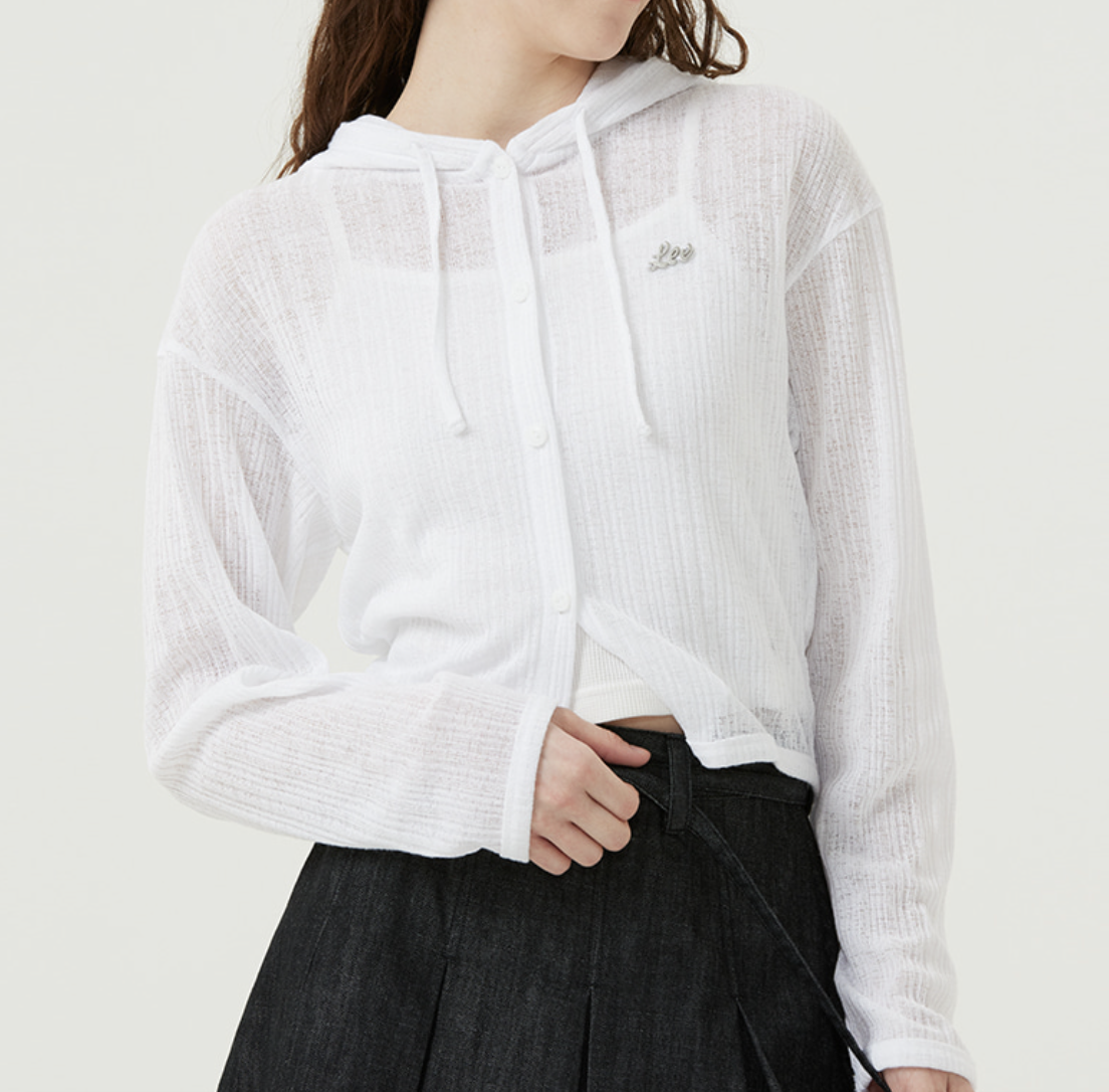 ｜只有一件｜【品牌現貨清倉大折扣】【LEE】Women's Summer Hooded Cardigan