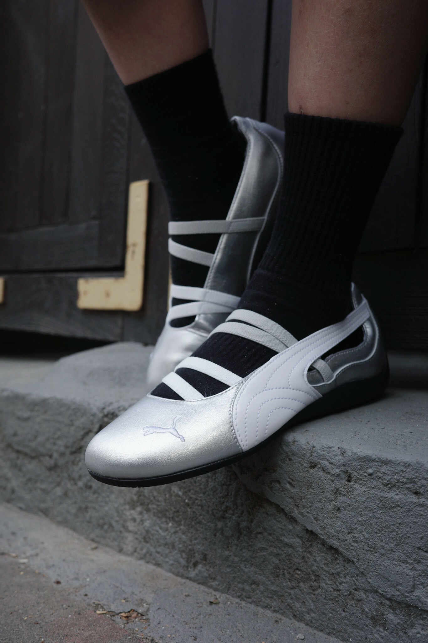 PUMA Speedcat Ballet Metallic Wns 芭蕾舞鞋 銀色  401581-01