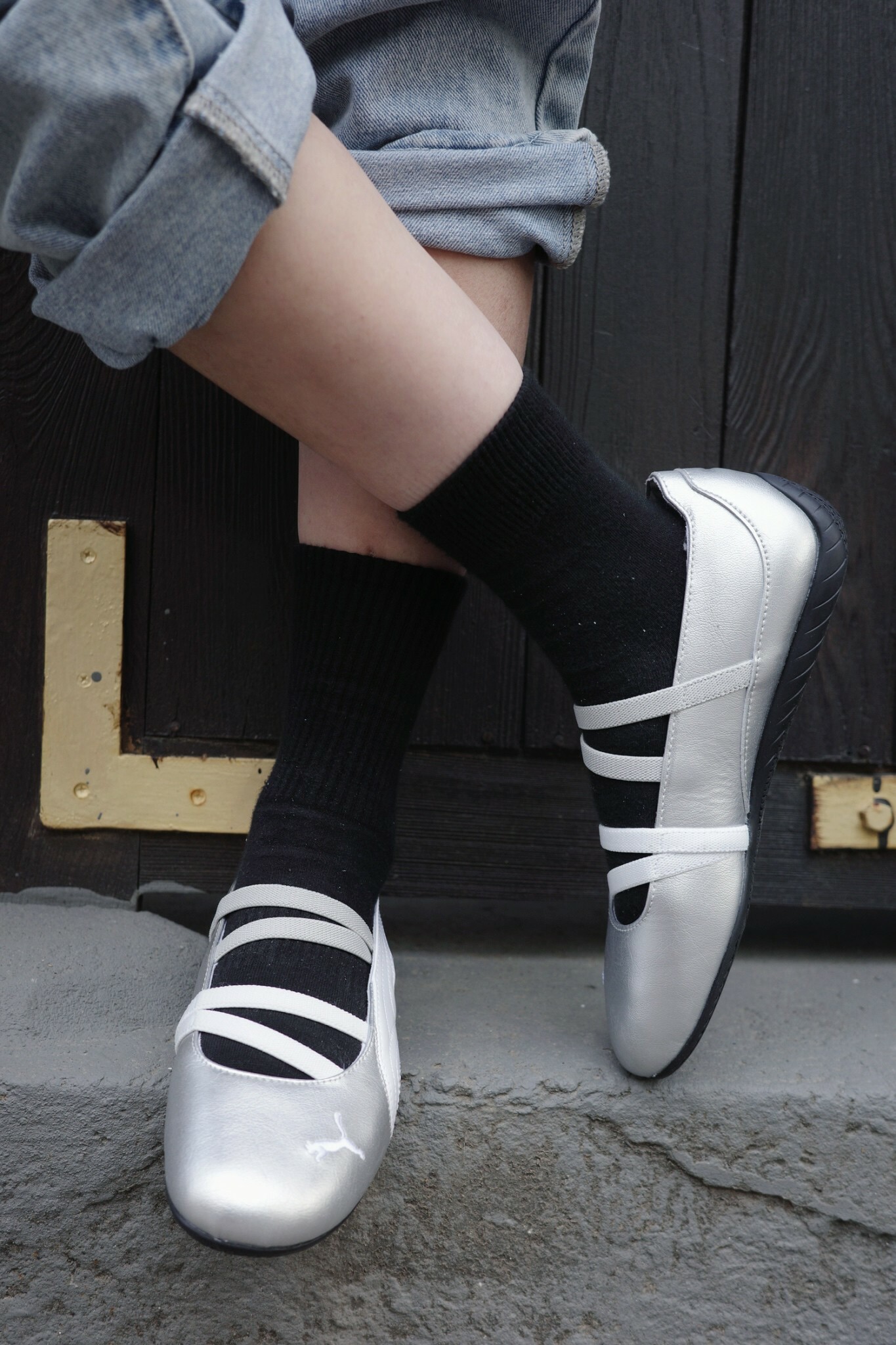 PUMA Speedcat Ballet Metallic Wns 芭蕾舞鞋 銀色  401581-01