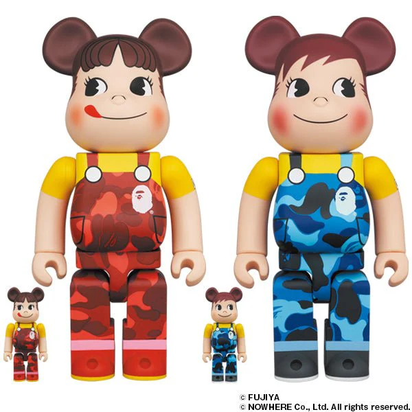 BAPE® × ペコちゃん & ポコちゃん 100％ & 400％ / 1000% BE@RBRICK