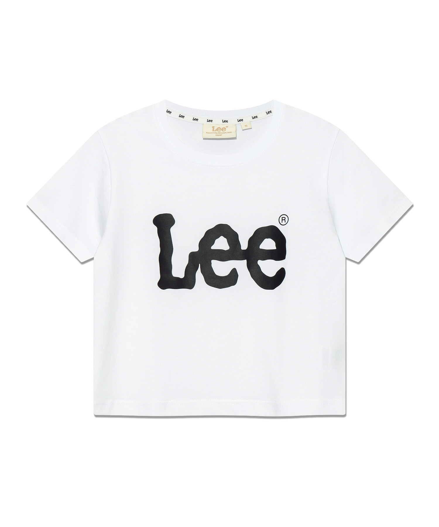 【現貨】｜只有一件｜【品牌現貨清倉大折扣】【LEE】Women's Big Twitch Logo Crop T-Shirt
