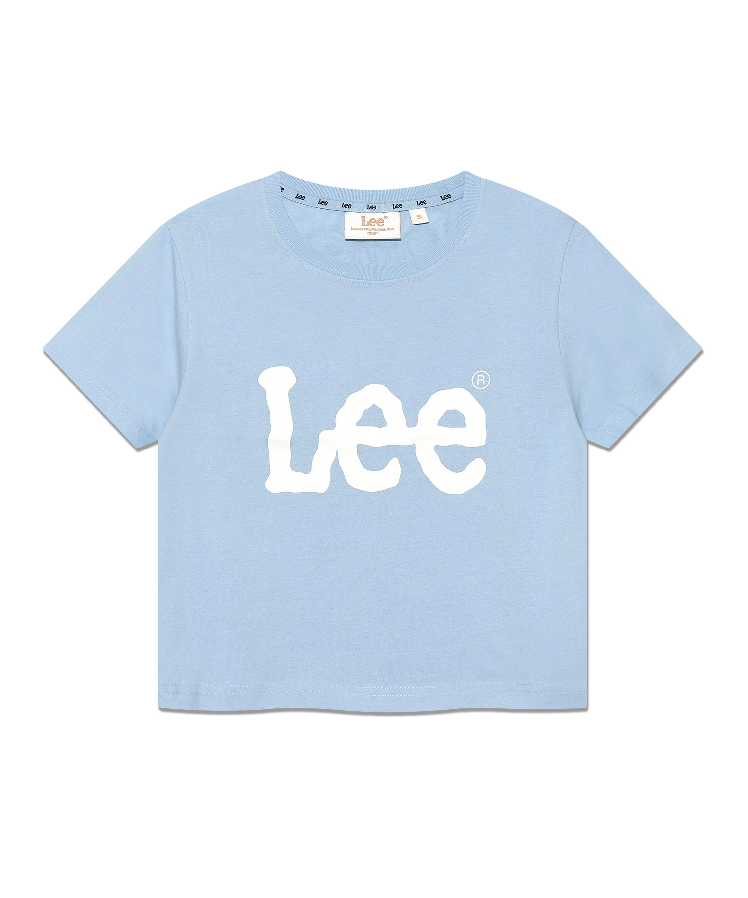 【現貨】｜只有一件｜【品牌現貨清倉大折扣】【LEE】Women's Big Twitch Logo Crop T-Shirt