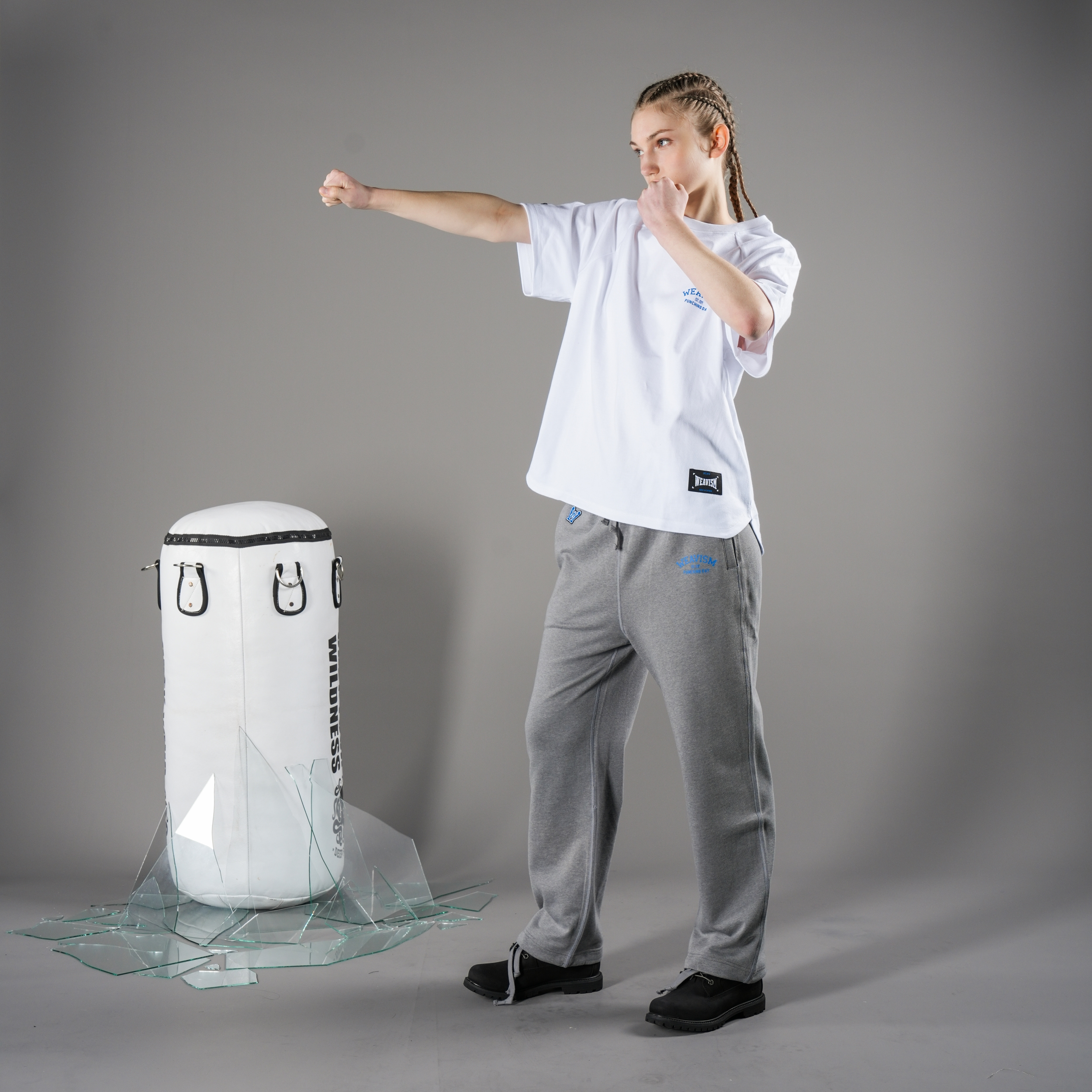 拳擊日重磅棉Tee-白