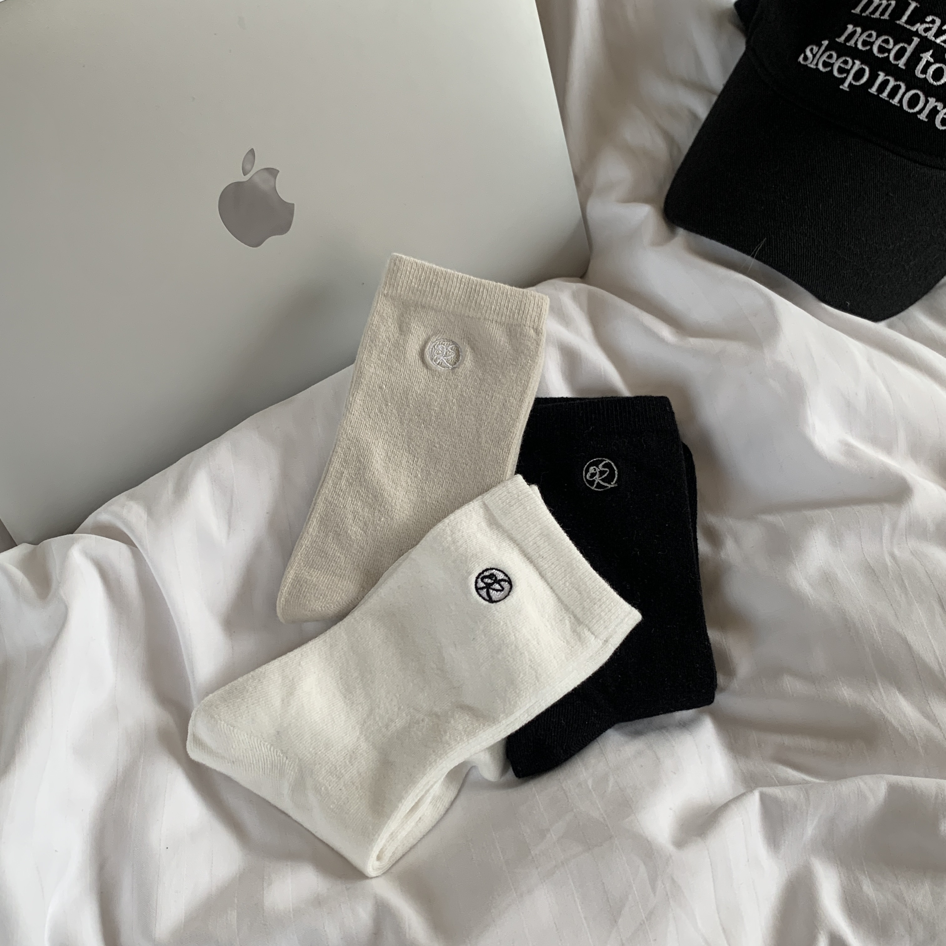 ROS Made 刺繡Logo長襪(3colors)