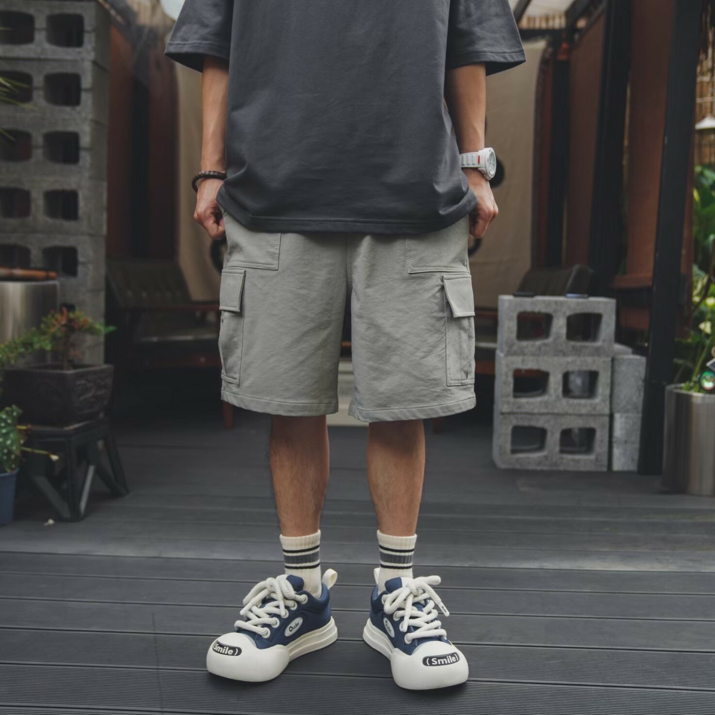 SBG 彈力多口袋寬鬆短褲 【WK607】