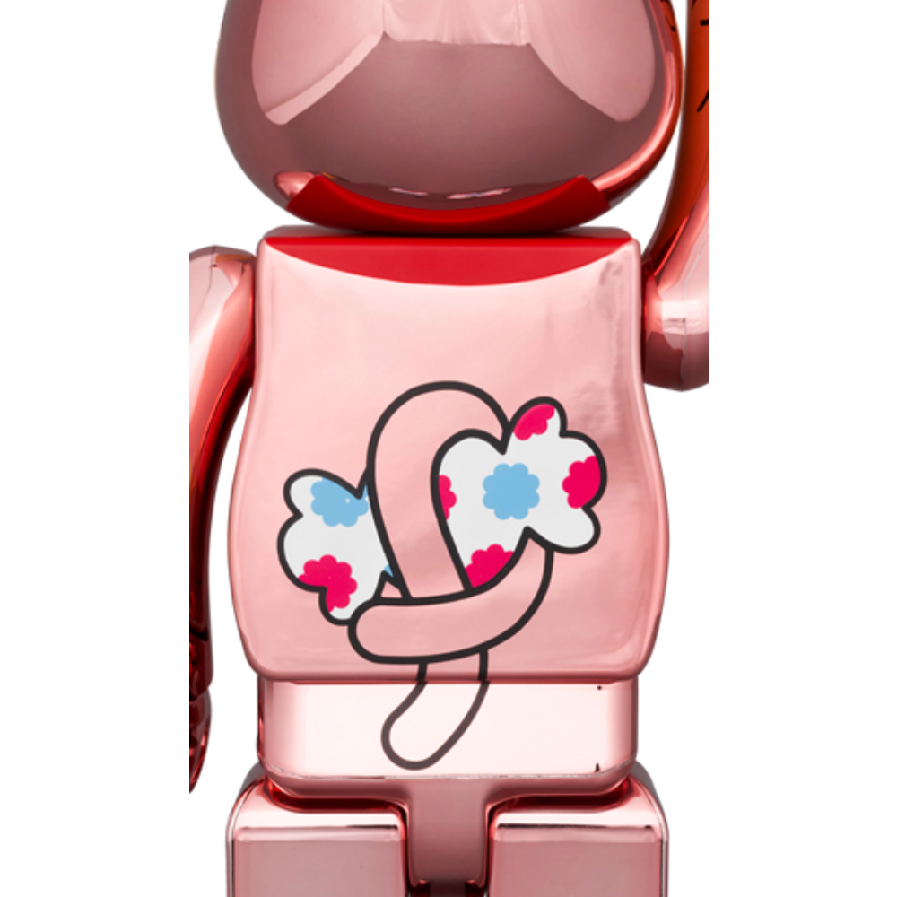 招き猫 ペコちゃん 金運 ダブル小判 桃金メッキ 100％ & 400％ / 1000% BE@RBRICK