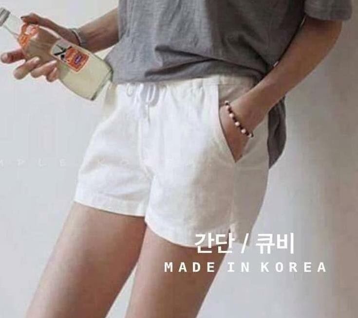 【好穿顯瘦的小屁屁彈性腰圍短褲】（現貨）