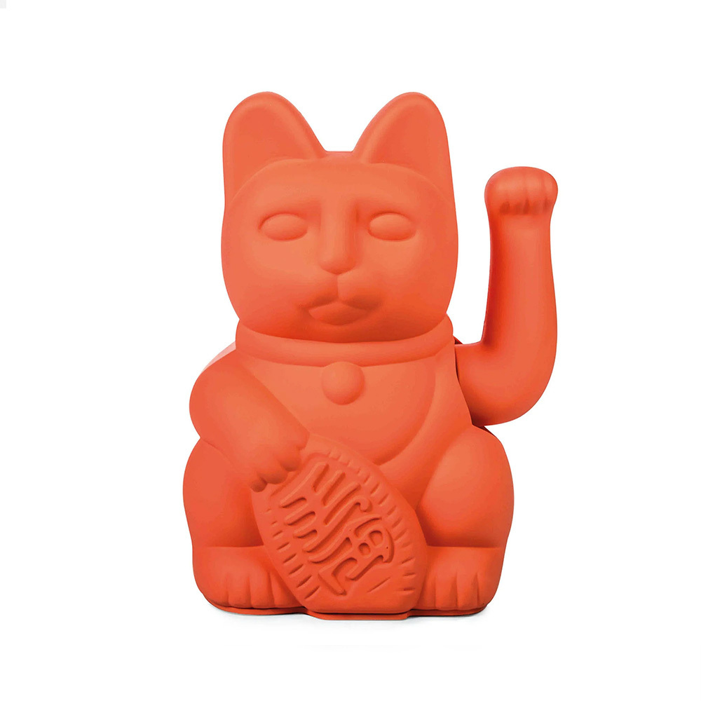 【DONKEY】LUCKY CAT 招財貓 螢光橘 (廠商直出、不參加免運及滿額贈優惠)
