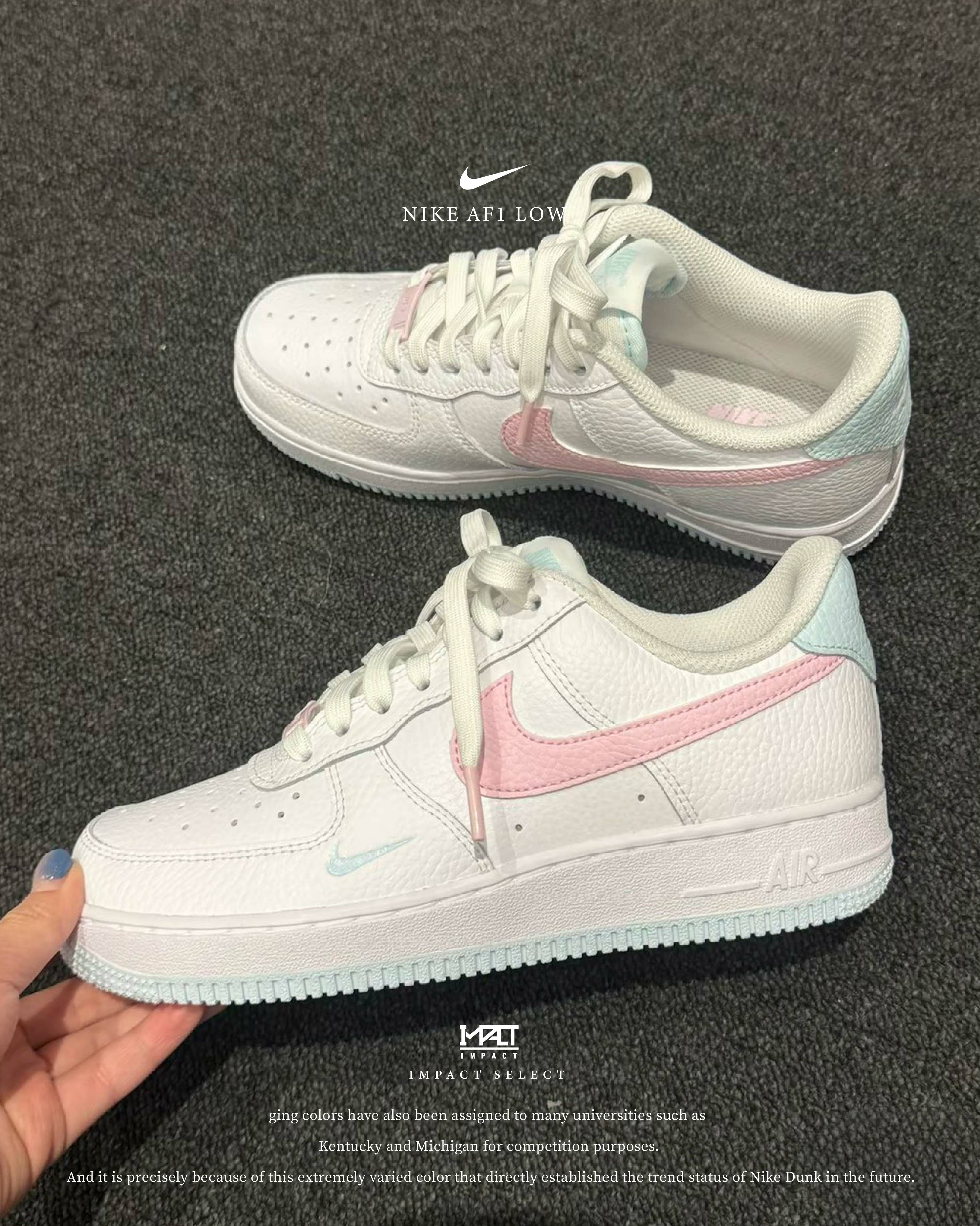NIKE AIR FORCE 1 AF1 白粉藍 春天 浪漫 少女 女款 IH0640-161