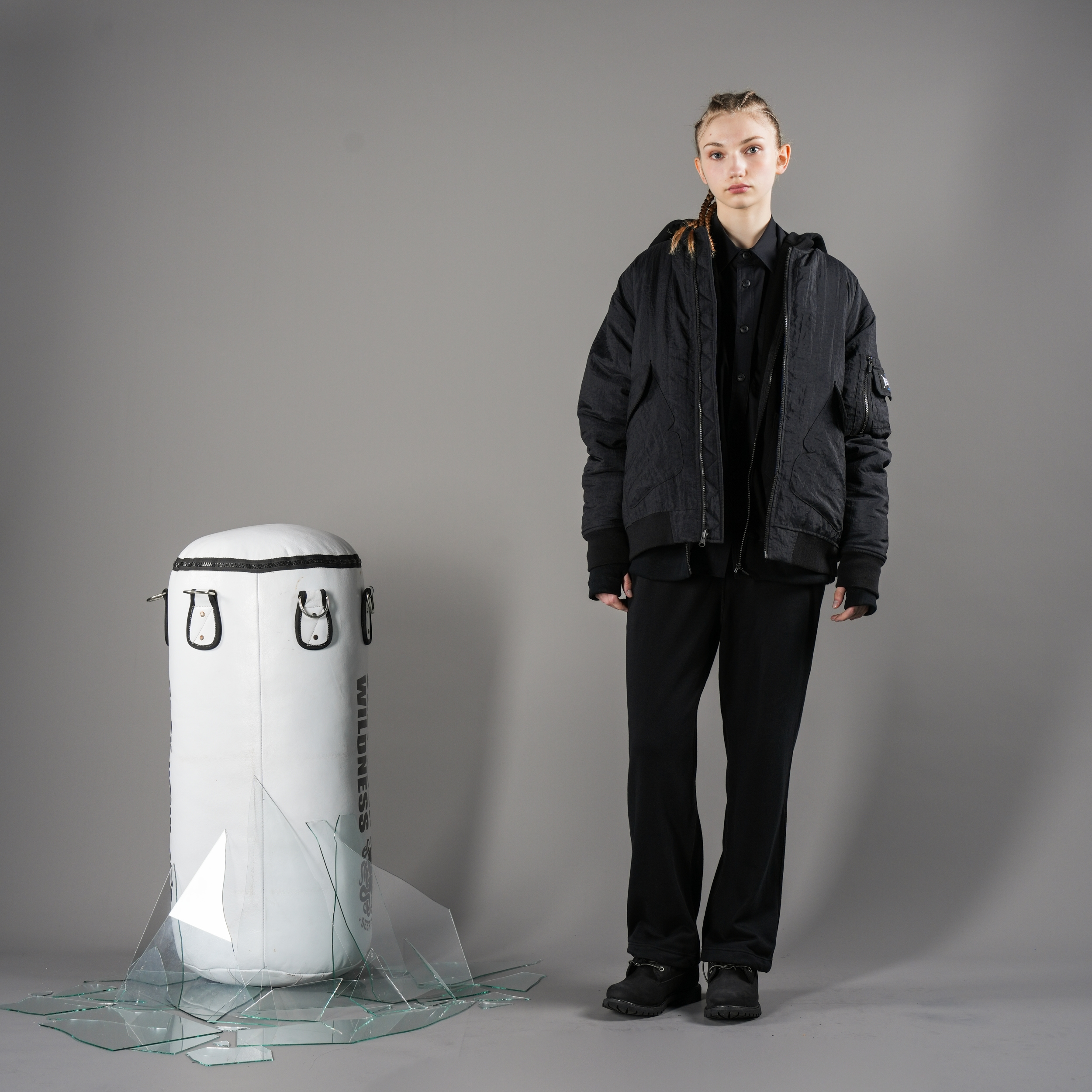 拳魂雙面鋪棉棒球外套